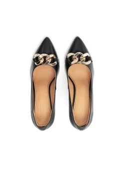 Kazar ELM LUXURY WITH GOLD LINKS - High Heel Pumps - Black -Modeschuhe 75814c0efdd14e7e92d11b69c5eb0386