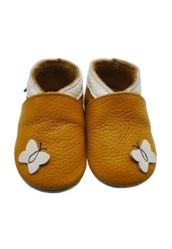 Krabbelschuh - Schmetterling Hellbraun -Modeschuhe 75e2993c9bbd4a6485eaab201f46e05c