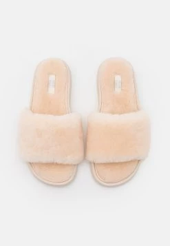 Fitflop IQUSHION SLIDES - Pantolette Flach - Ivory -Modeschuhe 77d3bc4d5962470c834192e94841a458