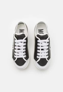 MOSCHINO UNISEX - Sneaker Low - Black/white -Modeschuhe 77ef621d98ae4557ad45a3d20ee12ab6