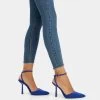 BERSHKA High Heel Pumps - Metallic Blue -Modeschuhe 77fdf59a032d48ada40dd87c3a418121