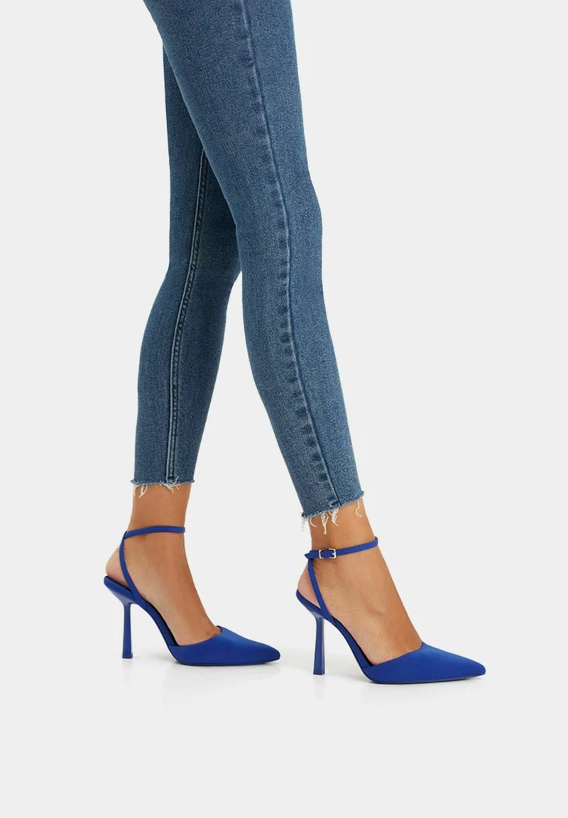 BERSHKA High Heel Pumps - Metallic Blue 3 BERSHKA High Heel Pumps - Metallic Blue