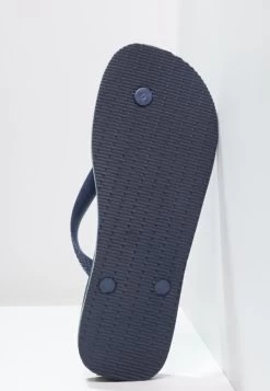 Havaianas BRASIL LOGO - Bade-Zehentrenner - Navy Blue -Modeschuhe 79639a2e33eb44558d811d9a0039186a
