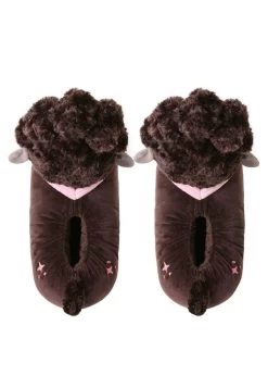 PLÜSCH-TIER-PANTOFFELN - Hausschuh - "betty" Das Schäfchen (braun) -Modeschuhe 7b308855fe804febb7c7c51331ed5fbe