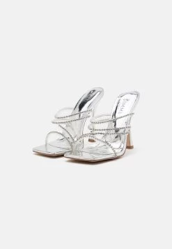 JEYDA - Pantolette Hoch - Silver Mirror -Modeschuhe 7d818573159b49cc954e1d8e5a9c5b8e