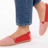 STRIPED - Espadrille - Rot -Modeschuhe 7f7b36f14964478d9ba24d6bacb96a02
