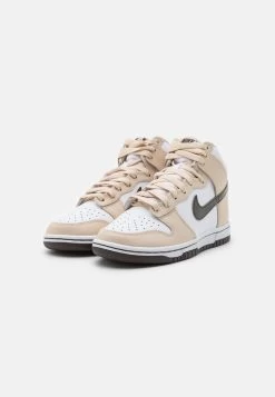 Nike Sportswear NIKE DUNK - Sneaker High - Beige/white -Modeschuhe 876334b2bd764b849fc0e55203520403