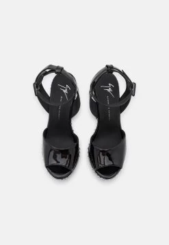 Giuseppe Zanotti High Heel Sandalette - Black -Modeschuhe 8961cfeec75a4d7bbbba8206488dfe19