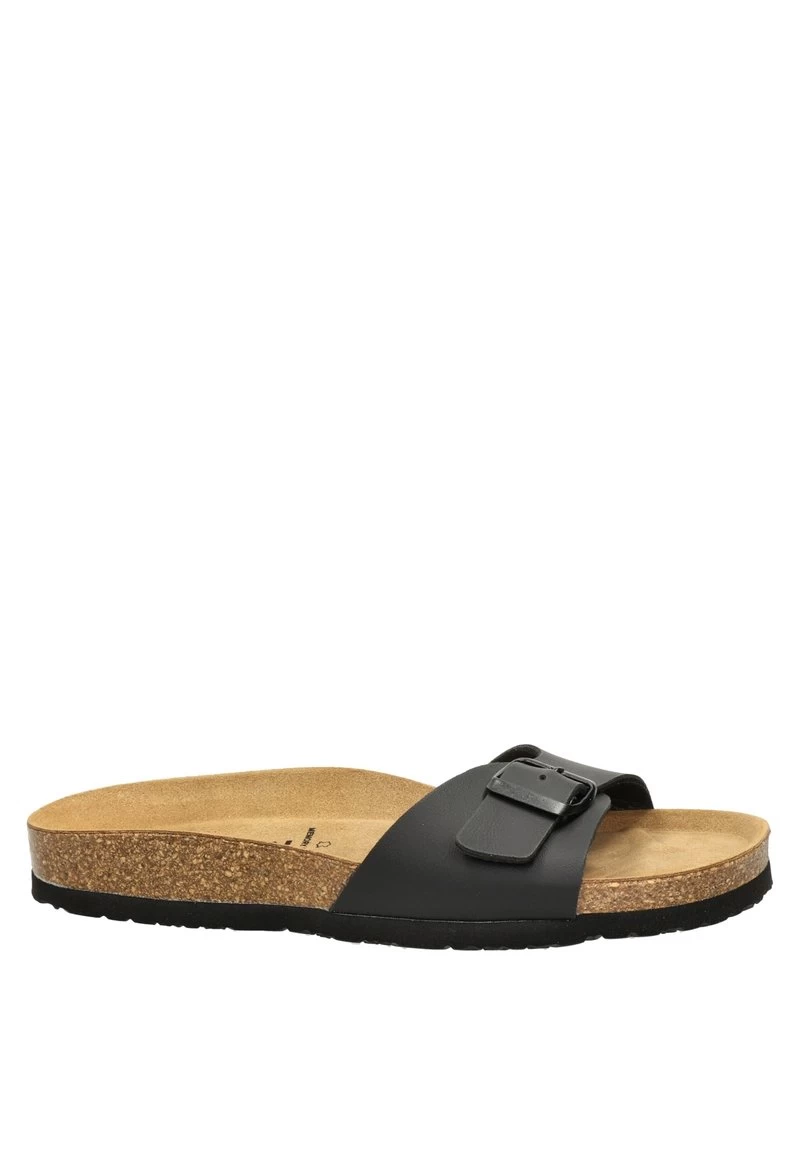 Pantolette Flach - Zwart 4 Pantolette Flach - Zwart – Bild 2