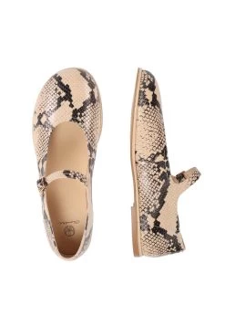 Schaftballerina - Beige -Modeschuhe 8b6bce1f961a4af5a05245cef42eafa2