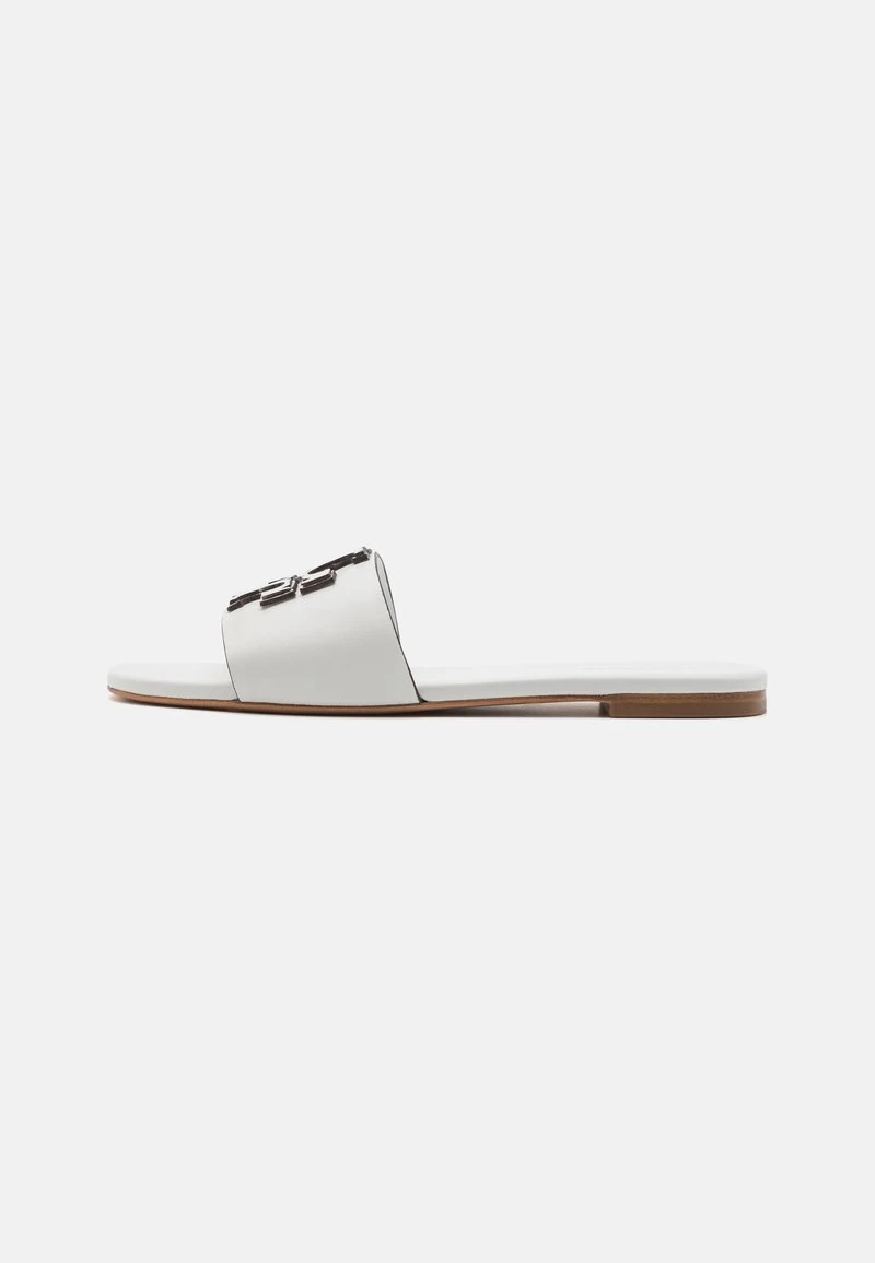 Tory Burch DOUBLE STACK LOGO SLIDE - Pantolette Flach - Gardenia 4 Tory Burch DOUBLE STACK LOGO SLIDE - Pantolette Flach - Gardenia – Bild 2