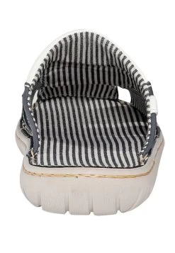 Pantolette Flach - Dunkelblau -Modeschuhe 8f0b9355d14a49abaa3d2ff75f1629a2