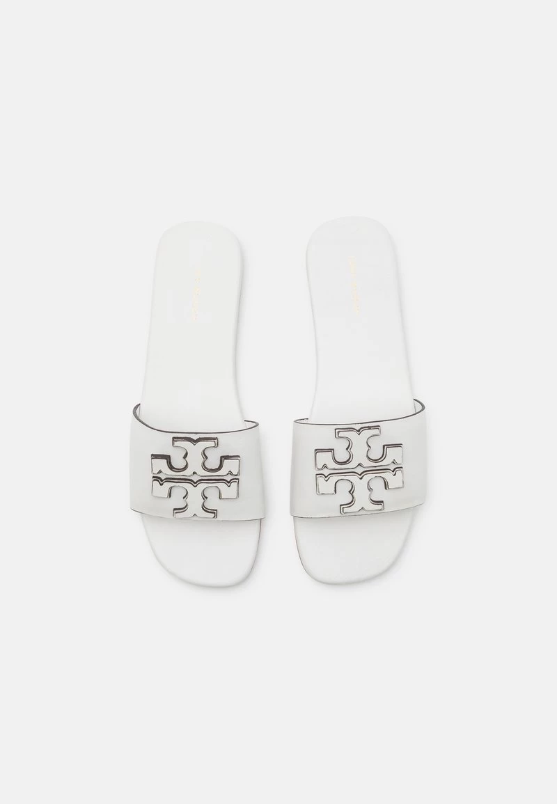 Tory Burch DOUBLE STACK LOGO SLIDE - Pantolette Flach - Gardenia 7 Tory Burch DOUBLE STACK LOGO SLIDE - Pantolette Flach - Gardenia – Bild 5