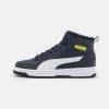 Puma REBOUND JOY - Sneaker High - Parisian Night/white/light Lime -Modeschuhe 937d744f61414544b2b45719d661992b