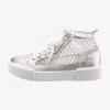Sneaker High - Silber -Modeschuhe 94422bf21a5d49b899555515486af3db
