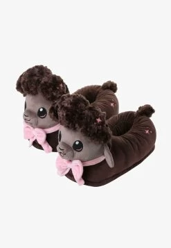 PLÜSCH-TIER-PANTOFFELN - Hausschuh - "betty" Das Schäfchen (braun) -Modeschuhe 976a44a4f2f24881a411bf2b928f1605