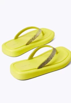 Oysho JEWEL BEACH - Zehentrenner - Yellow -Modeschuhe 97a8ce2fa5c04d8896956eb05a549b6b
