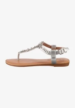 METALLIC FASHION - Zehentrenner - Silber 9 METALLIC FASHION - Zehentrenner - Silber -Modeschuhe 9c57bda7190d4539b56354d528f20478