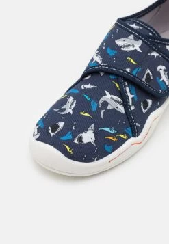 Superfit BENNY - Hausschuh - Blau/mehrfarbig -Modeschuhe 9ca044eb848b4ddd8d3bcf62ff04e067