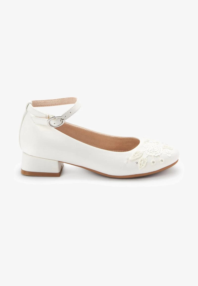 Next STANDARD - Riemchenballerina - Ivory Satin Floral Embellished Occasion Heel 3 Next STANDARD - Riemchenballerina - Ivory Satin Floral Embellished Occasion Heel