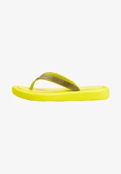 Oysho JEWEL BEACH - Zehentrenner - Yellow -Modeschuhe 9d10991573e74f468473e13fe20ca012