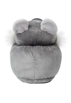 PLÜSCH-TIER-PANTOFFELN - Hausschuh - Lina Der Waschbär Grau Weiß -Modeschuhe 9db4e5e5564b4040bb6f3e117b336920