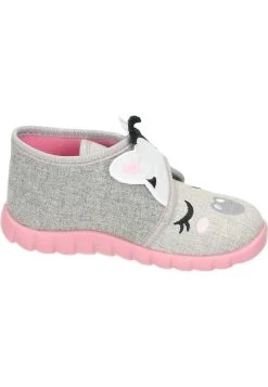 Klettschuh - Hellgrau -Modeschuhe a09722cbaf1d46e5882957c97ad330a1