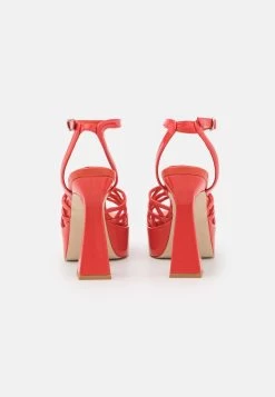 Jeffrey Campbell MODEST - High Heel Sandalette - Coral -Modeschuhe a2866ce977bb4cd699e3de54d227a989