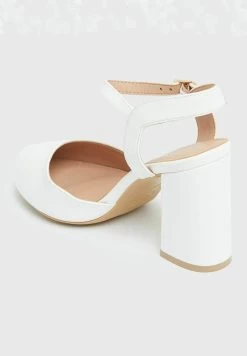 New Look WIDE FIT 2 PART BLOCK COURT SHOES - High Heel Pumps - White -Modeschuhe a44cc6e754614785af93c31e0180ebbc