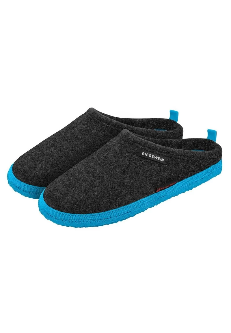 Giesswein WOOLPOPS - Hausschuh - Anthrazit/türkis 7 Giesswein WOOLPOPS - Hausschuh - Anthrazit/türkis – Bild 5