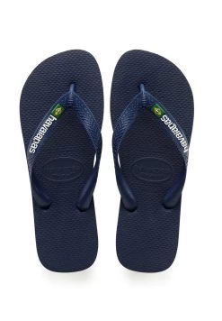 Havaianas BRASIL LOGO - Bade-Zehentrenner - Navy Blue