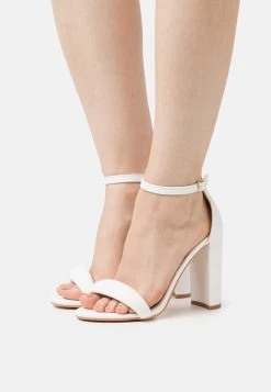 High Heel Sandalette - White