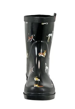 Gummistiefel - Schwarz -Modeschuhe a948d50a3f3046bd9c46d4979f63a6f5