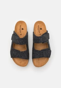 Shepherd VALTER - Pantolette Flach - Asphalt -Modeschuhe ae3842ed70b34e09a1520d03fb45e170