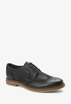 Next WAXY SMART CASUAL BROGUE STANDARD - Sportlicher Schnürer - Black -Modeschuhe ae4771d4e62940dd9a41a489f267973a