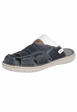 Pantolette Flach - Dunkelblau -Modeschuhe b492fdda647141a3822a201cb5d17134