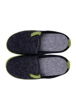 TONI - Hausschuh - Graphit Grün -Modeschuhe b528fbb968214cfaa2f89a9ff2178354