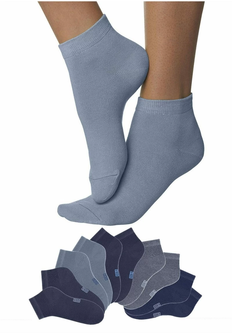 H.I.S 10 PAAR - SNEAKERSOCKEN - Schuhsohle/Fußbett - Blue/grey 3 H.I.S 10 PAAR - SNEAKERSOCKEN - Schuhsohle/Fußbett - Blue/grey