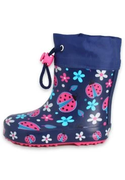 Beck GLÜCKSKÄFER WARM - Gummistiefel - Blau