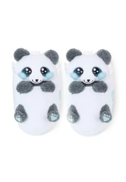 PLÜSCH-TIER-PANTOFFELN - Hausschuh - Mei Der Panda Blau Weiß -Modeschuhe bfc34faf9db44db4b7892a82de1c8b1f