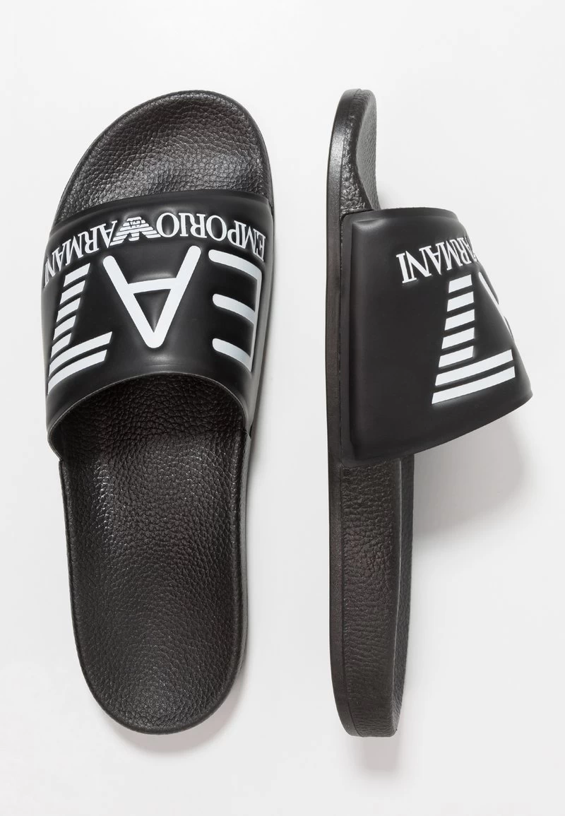 EA7 Emporio Armani VISIBILITY UNISEX - Pantolette Flach - Black 4 EA7 Emporio Armani VISIBILITY UNISEX - Pantolette Flach - Black – Bild 2