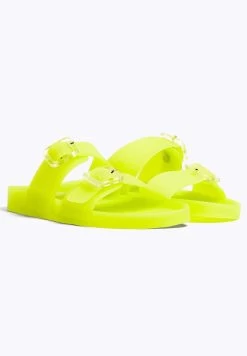 Oysho BAÑO MOLDE TRANSLÚCIDO - Badesandale - Neon Yellow -Modeschuhe c234c1b7773d4f65acde2001a1c2a7f8