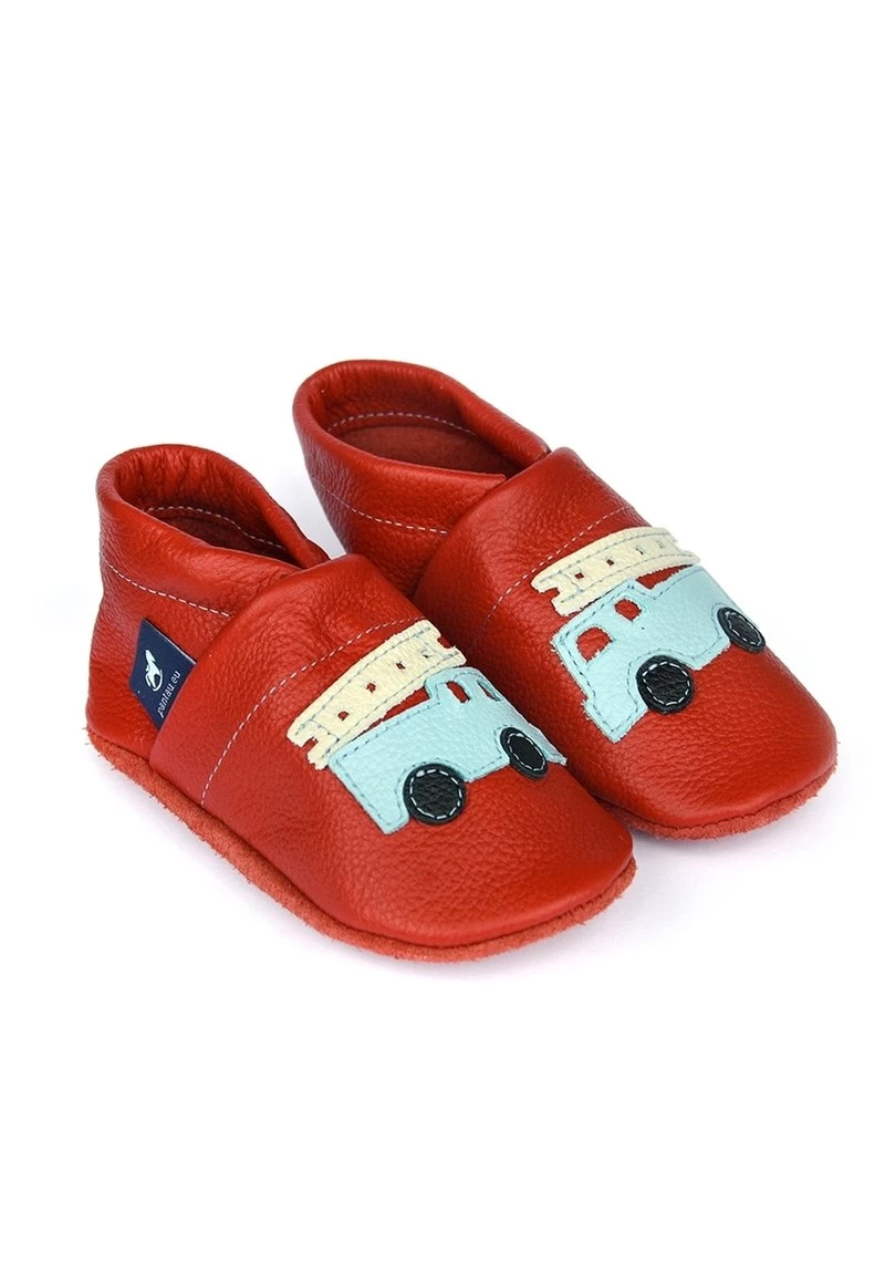 FEUERWEHR - KRABBELSCHUH - Krabbelschuh - Rot / Hellblau 4 FEUERWEHR - KRABBELSCHUH - Krabbelschuh - Rot / Hellblau – Bild 2