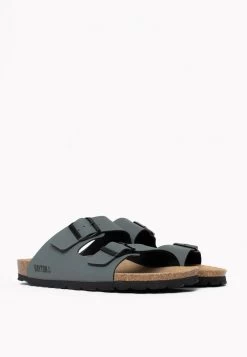 Pantolette Flach - Dark Grey -Modeschuhe c34b9cc5019a4d648e31511990d04cc3