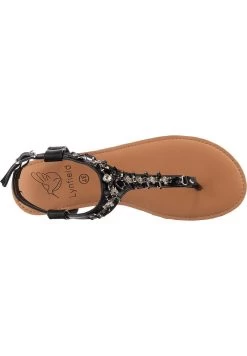 METALLIC FASHION - Zehentrenner - Schwarz -Modeschuhe c363c4226dc0473aae0fe91f131c20a6