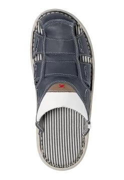 Pantolette Flach - Dunkelblau -Modeschuhe c5176feb0a88483094e32e7aad2a6c18