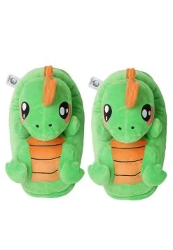 PLÜSCH-TIER-PANTOFFELN - Hausschuh - Byte Der Dinosaurier Grün -Modeschuhe ca1f7ba2ec4f432f8c49130cfedccd16