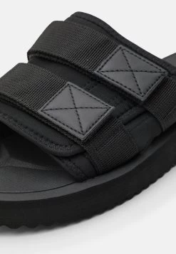 YOURTURN UNISEX - Pantolette Flach - Black -Modeschuhe cd5ae66b37864200a55872ef21c96b5b