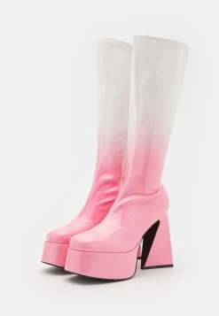 KOI FOOTWEAR Plateaustiefel - Pink -Modeschuhe d1ae49d410dc49bc9e205da17c8702f0