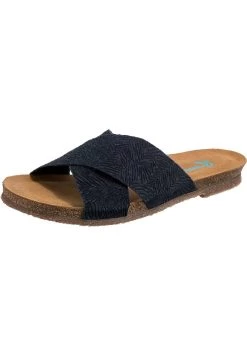 LEIRIA - Pantolette Flach - Dunkelblau -Modeschuhe d28cb14921a94d86b9cb2b1ce5951076